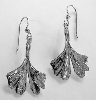 Ginko Leaf Earrings