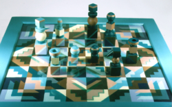 Painted Southwest Chess Set