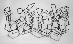 Busy Bodies 2 -Shadow Sculpture